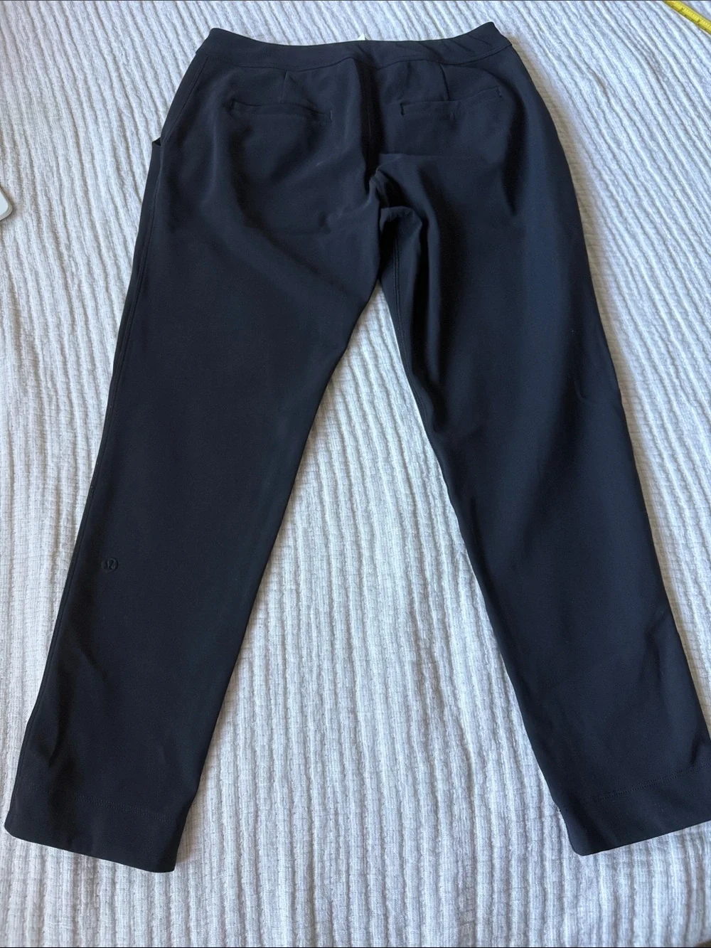 lululemon Mid Rise Women's Black Straight-Leg Drawstring Pants Vintage Style